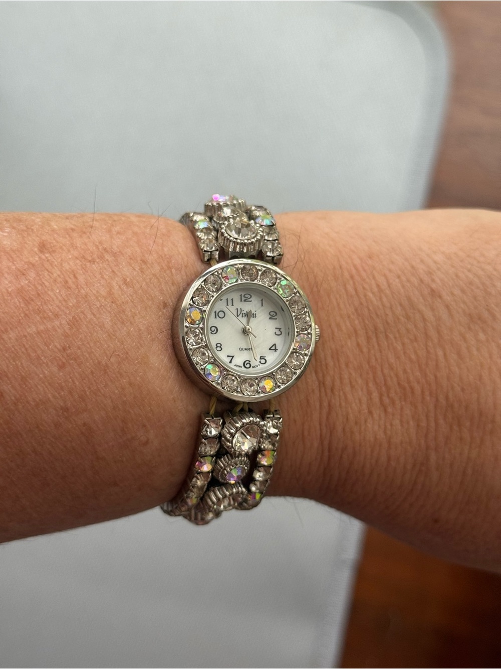 Viviani Rhinestone stretch Watch - silver tone - Picture 6 of 9